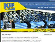 Tablet Screenshot of krktech.com